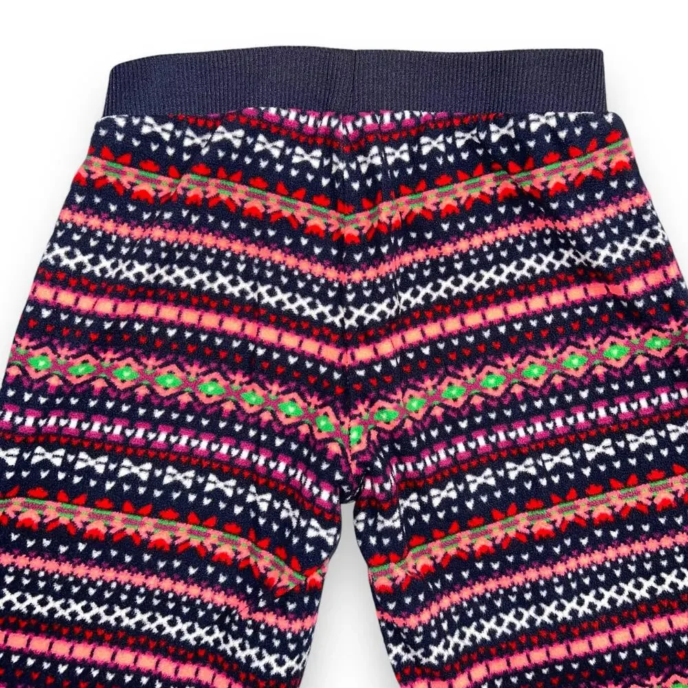 Old Navy Girls Fleece Pajama Casual Pants Geo Print Colorful Medium 8